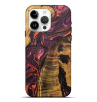 iPhone 15 Pro Max Wood Live Edge Phone Case - Annie (Purple, 726649)