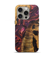 iPhone 16 Pro Wood Live Edge Phone Case - Annie (Purple, 726649)