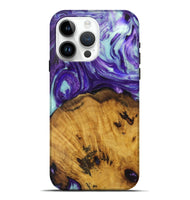 iPhone 15 Pro Max Wood Live Edge Phone Case - Jensen (Purple, 726650)