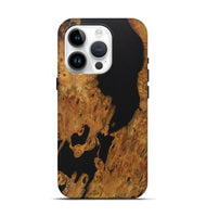 iPhone 15 Pro Wood Live Edge Phone Case - Talia (Pure Black, 726670)