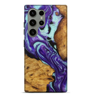 Galaxy S24 Ultra Wood Live Edge Phone Case - Katherine (Purple, 726683)