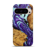 Pixel 9 Wood Live Edge Phone Case - Katherine (Purple, 726683)