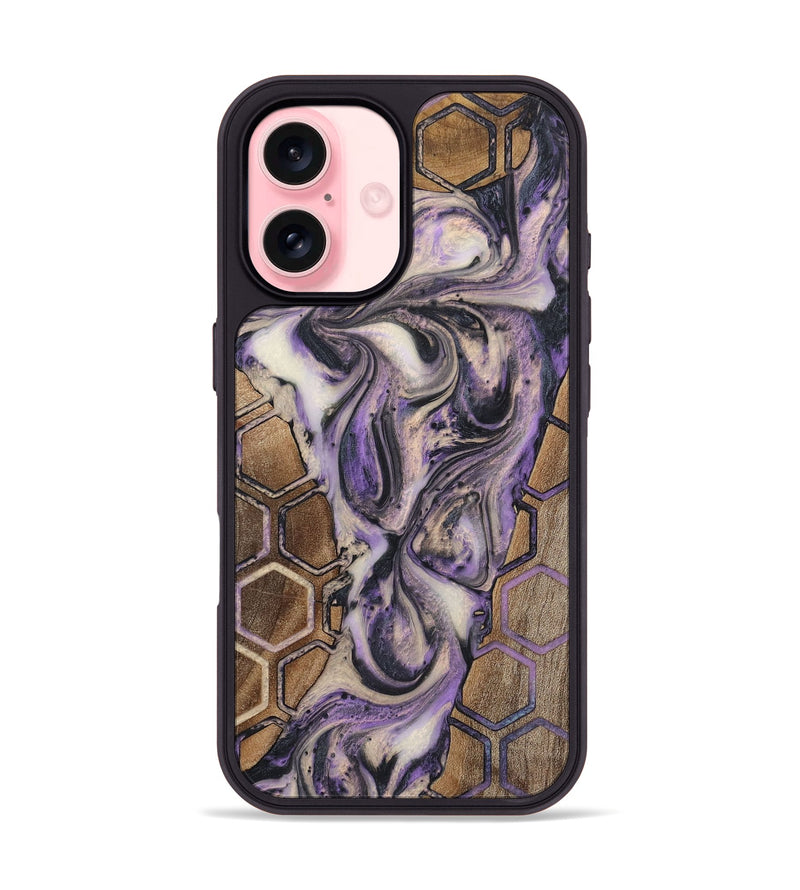 iPhone 16 Wood Phone Case - Barbara (Pattern, 726712)