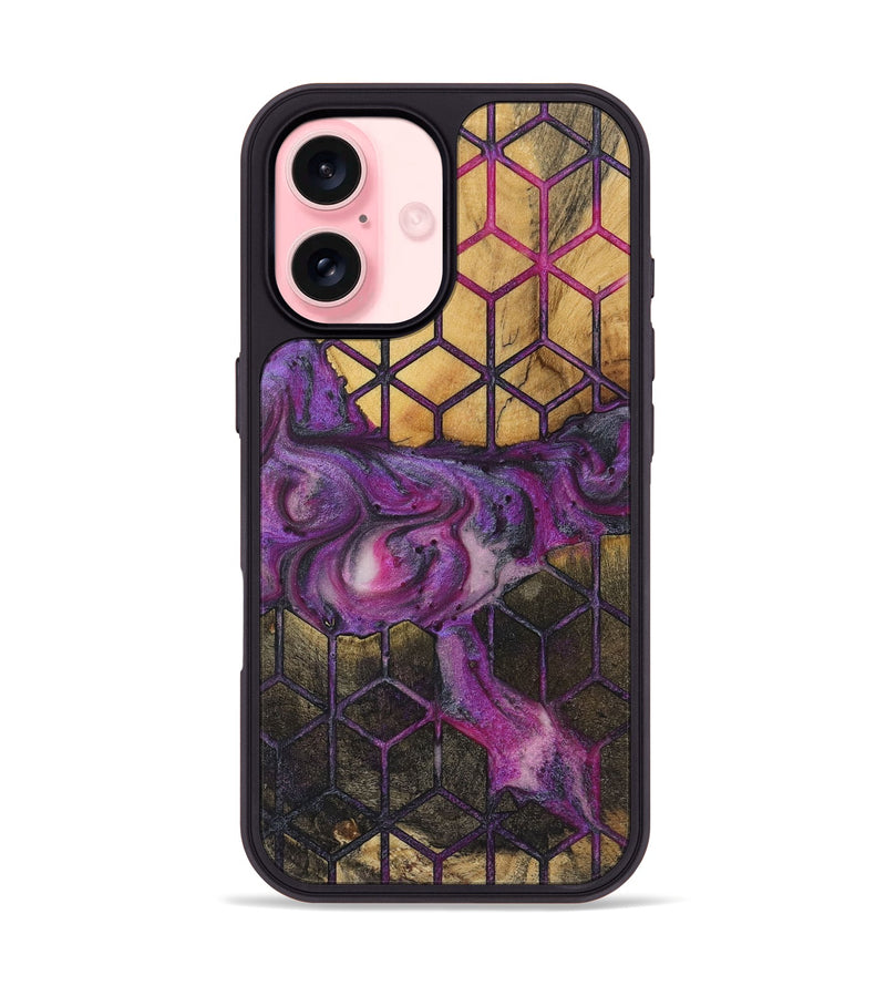 iPhone 16 Wood Phone Case - Josephine (Pattern, 726746)