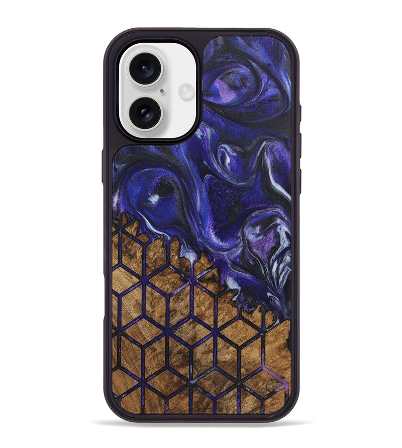 iPhone 16 Plus Wood Phone Case - Maxwell (Pattern, 726797)