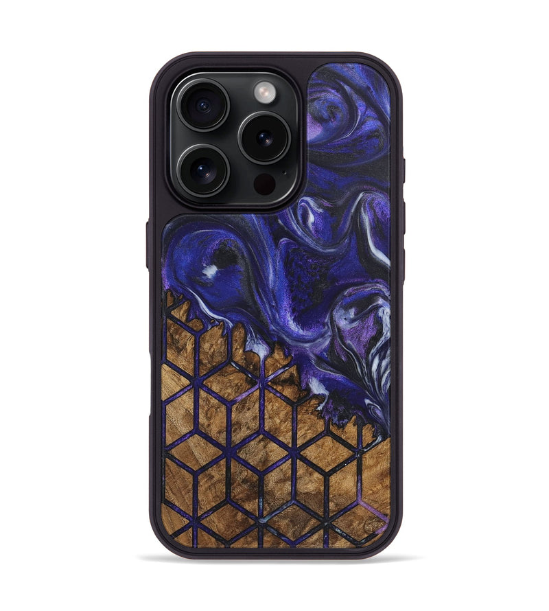 iPhone 16 Pro Wood Phone Case - Maxwell (Pattern, 726797)