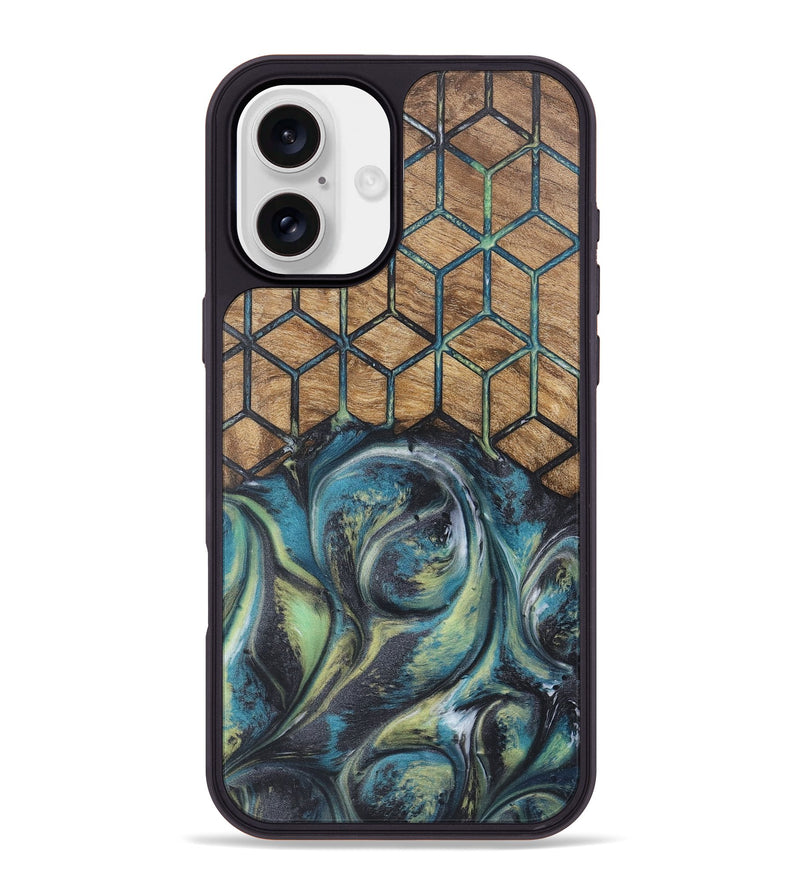 iPhone 16 Plus Wood Phone Case - Kay (Pattern, 726802)