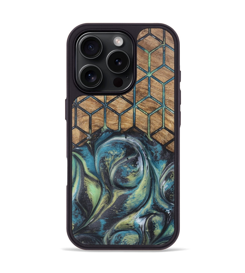 iPhone 16 Pro Wood Phone Case - Kay (Pattern, 726802)