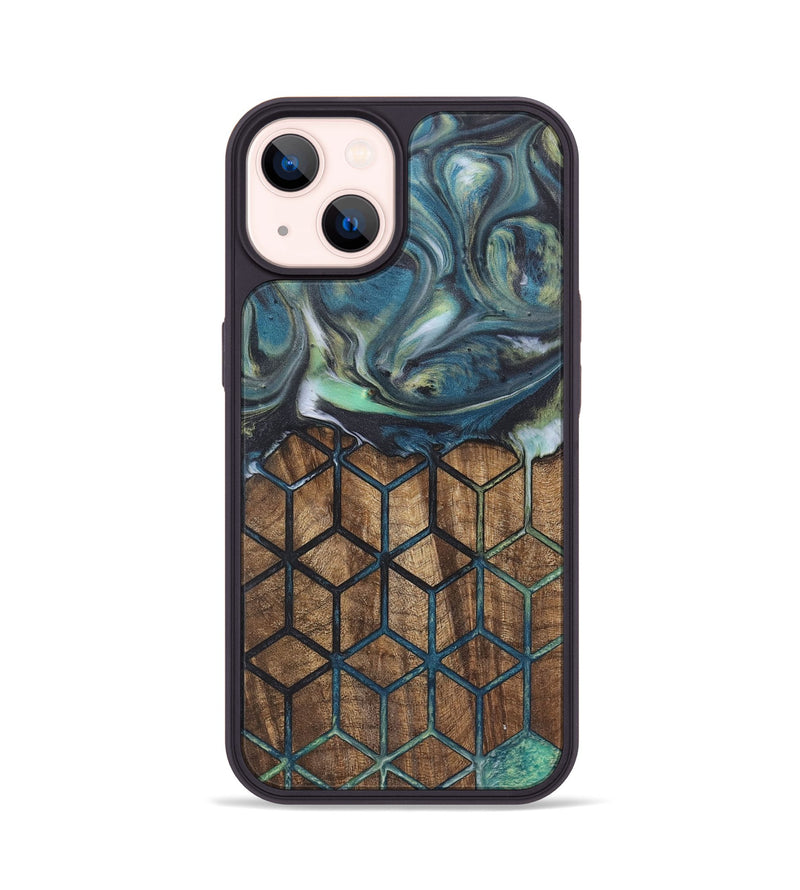 iPhone 14 Wood Phone Case - Ember (Pattern, 726811)