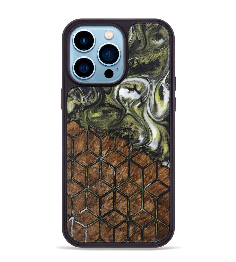 iPhone 14 Pro Max Wood Phone Case - Yvette (Pattern, 726815)