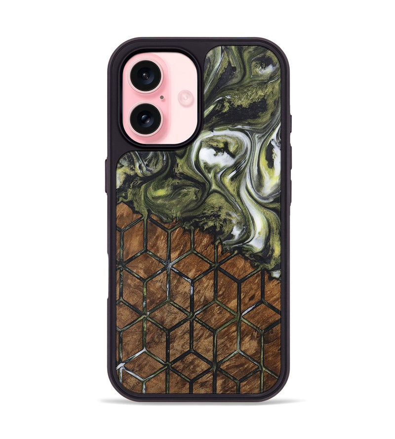 iPhone 16 Wood Phone Case - Yvette (Pattern, 726815)