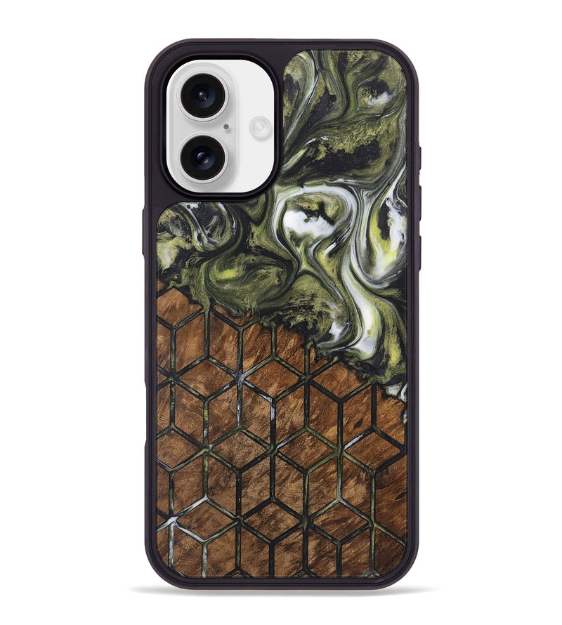 iPhone 16 Plus Wood Phone Case - Yvette (Pattern, 726815)