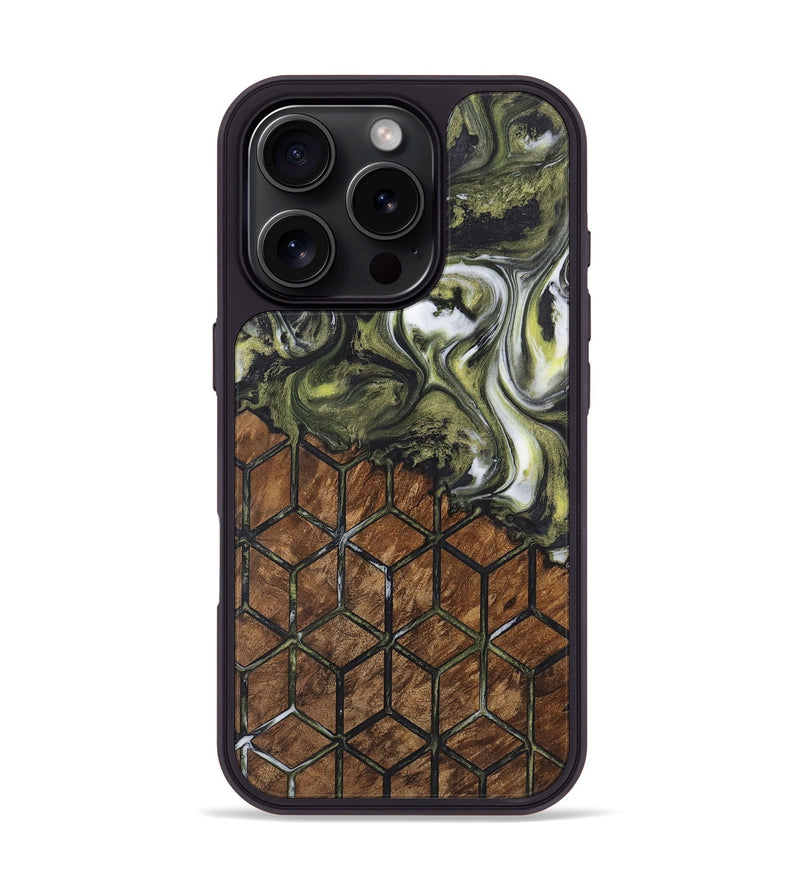 iPhone 16 Pro Wood Phone Case - Yvette (Pattern, 726815)