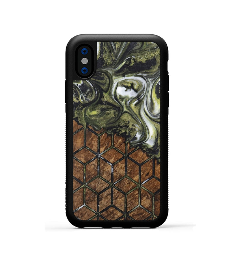 iPhone Xs Wood Phone Case - Yvette (Pattern, 726815)