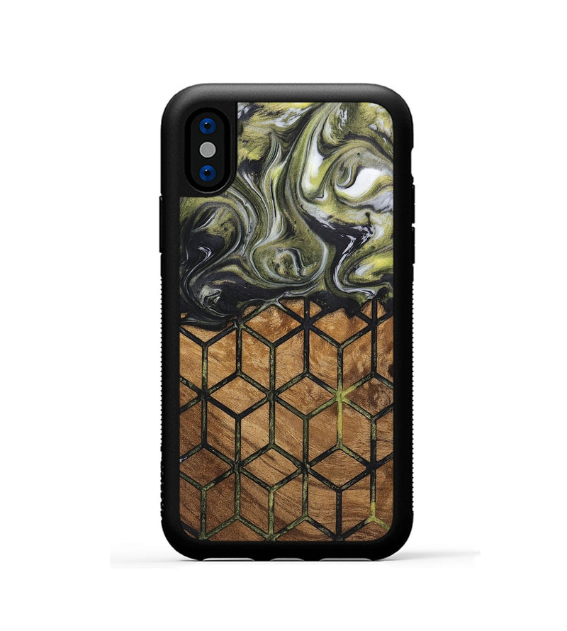 iPhone Xs Wood Phone Case - Evie (Pattern, 726823)