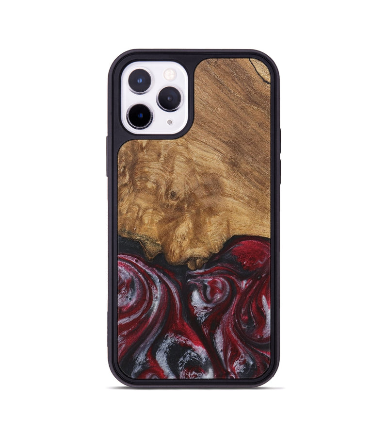 iPhone 11 Pro Wood Phone Case - Emil (Red, 726843)