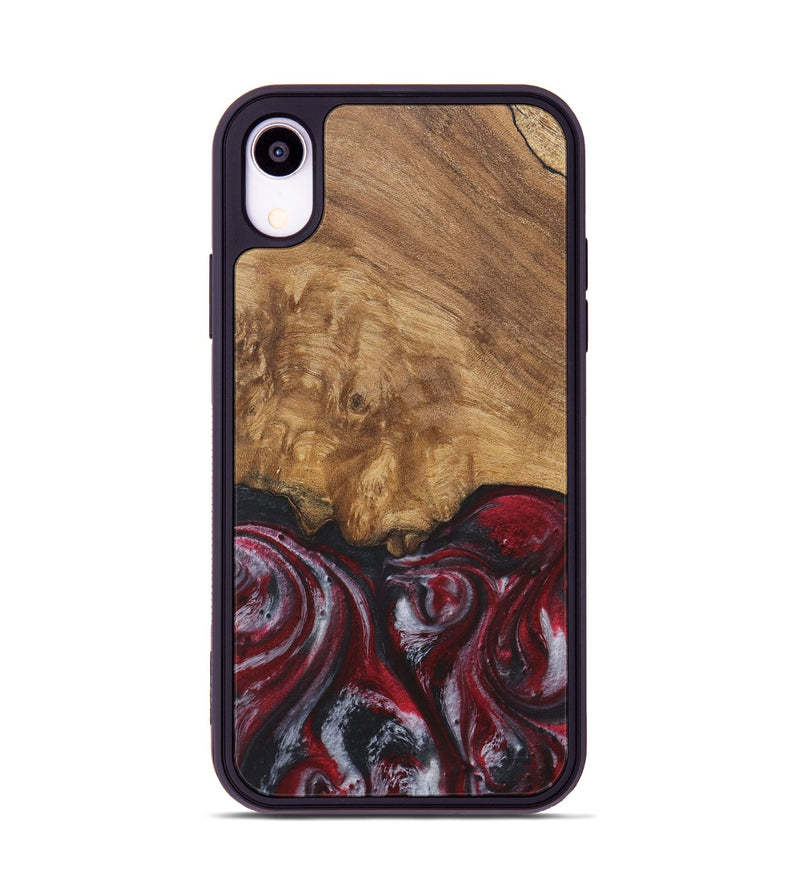 iPhone Xr Wood Phone Case - Emil (Red, 726843)