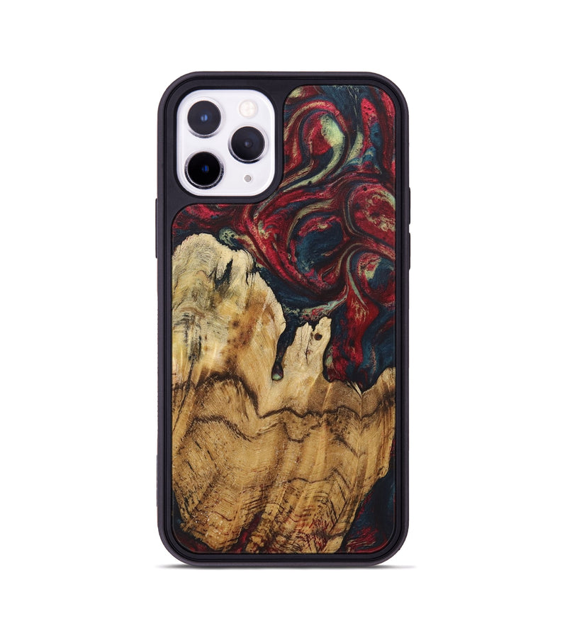 iPhone 11 Pro Wood Phone Case - Gene (Red, 726845)