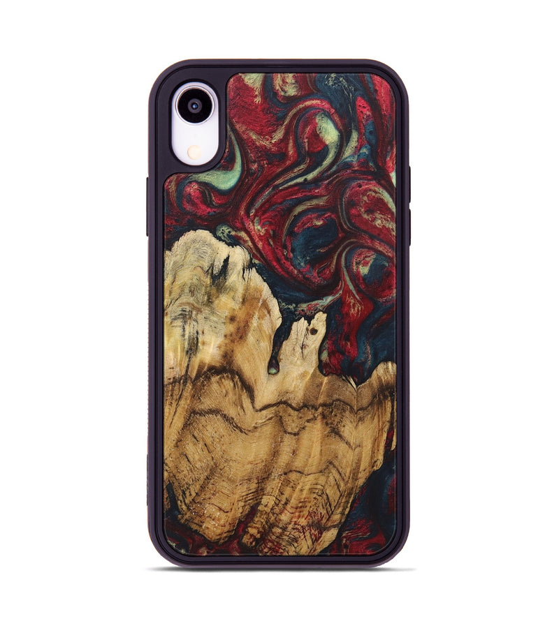 iPhone Xr Wood Phone Case - Gene (Red, 726845)