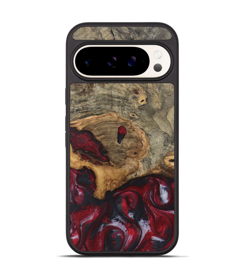 Pixel 9 Wood Phone Case - Hugo (Red, 726846)