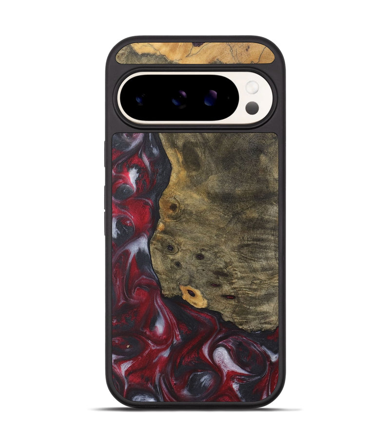 Pixel 9 Wood Phone Case - Andrea (Red, 726848)