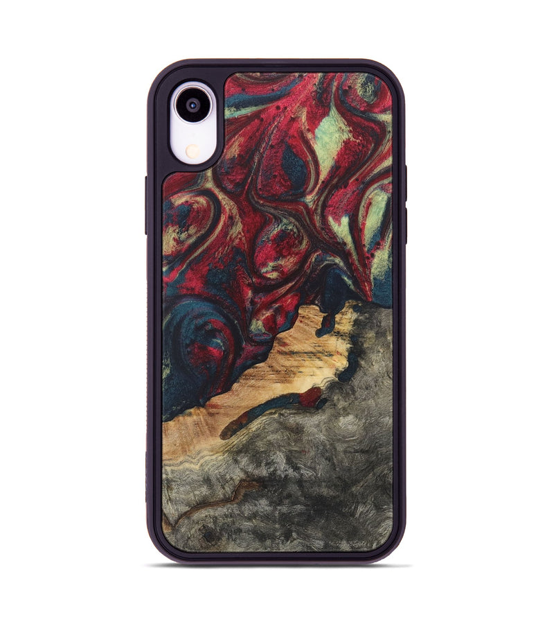 iPhone Xr Wood Phone Case - Alayah (Red, 726851)