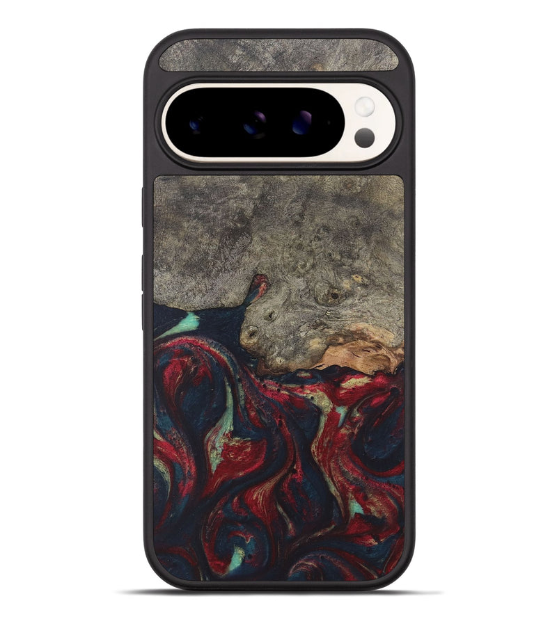 Pixel 9 Pro XL Wood Phone Case - London (Red, 726854)