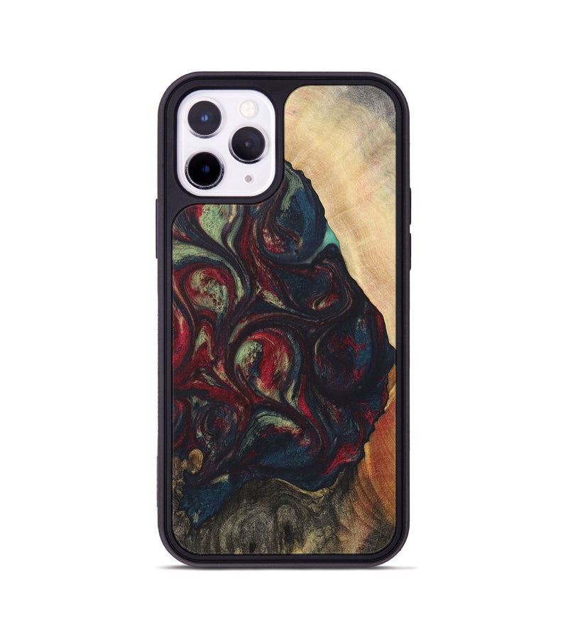 iPhone 11 Pro Wood Phone Case - Elena (Red, 726855)