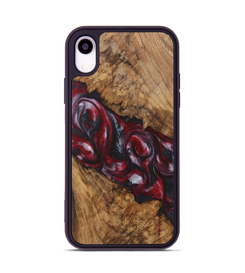 iPhone Xr Wood Phone Case - Natalia (Red, 726858)