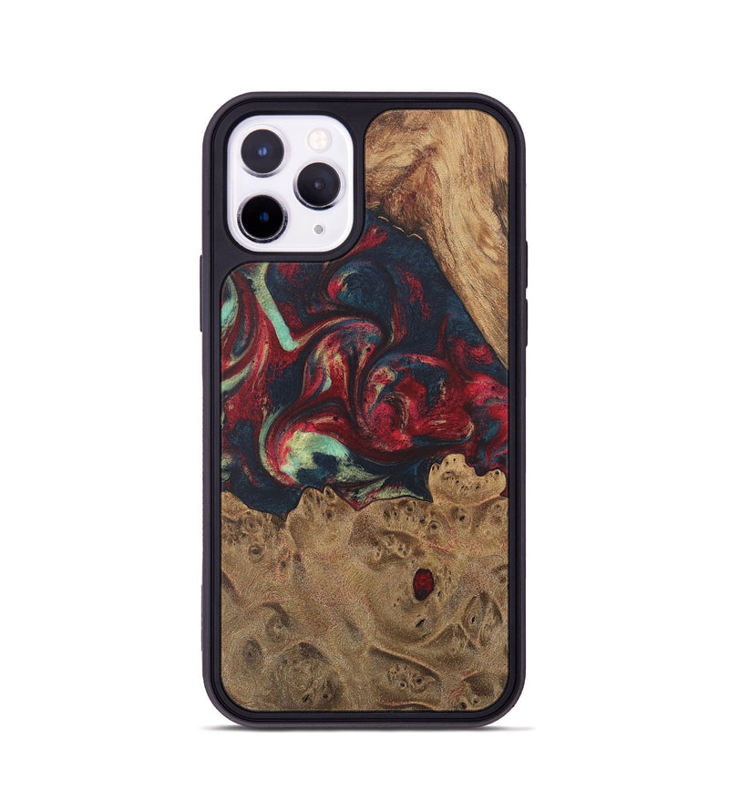 iPhone 11 Pro Wood Phone Case - Alison (Red, 726861)