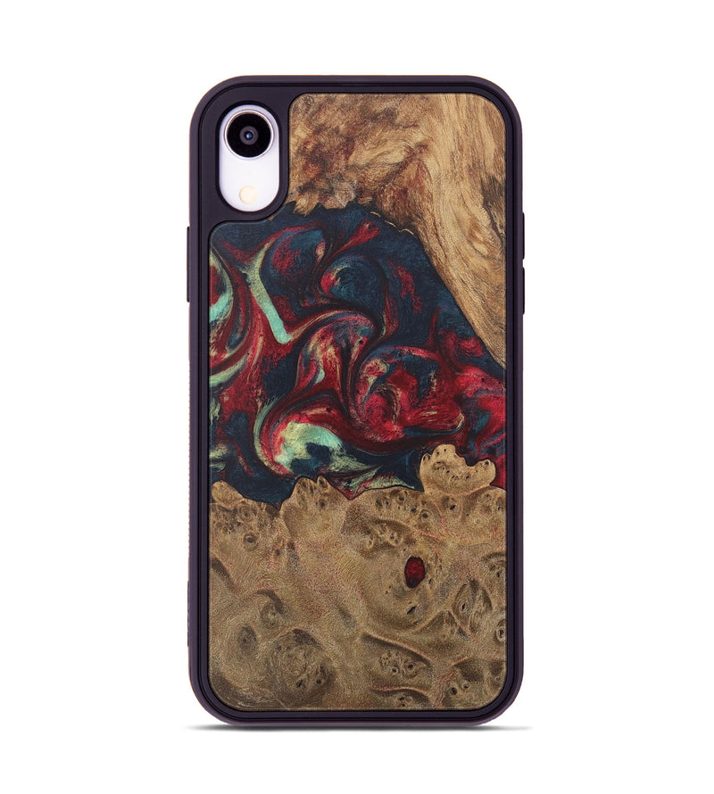 iPhone Xr Wood Phone Case - Alison (Red, 726861)