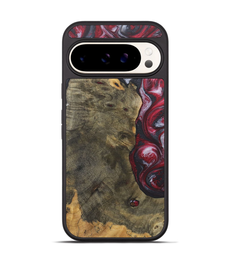 Pixel 9 Wood Phone Case - Ivy (Red, 726865)