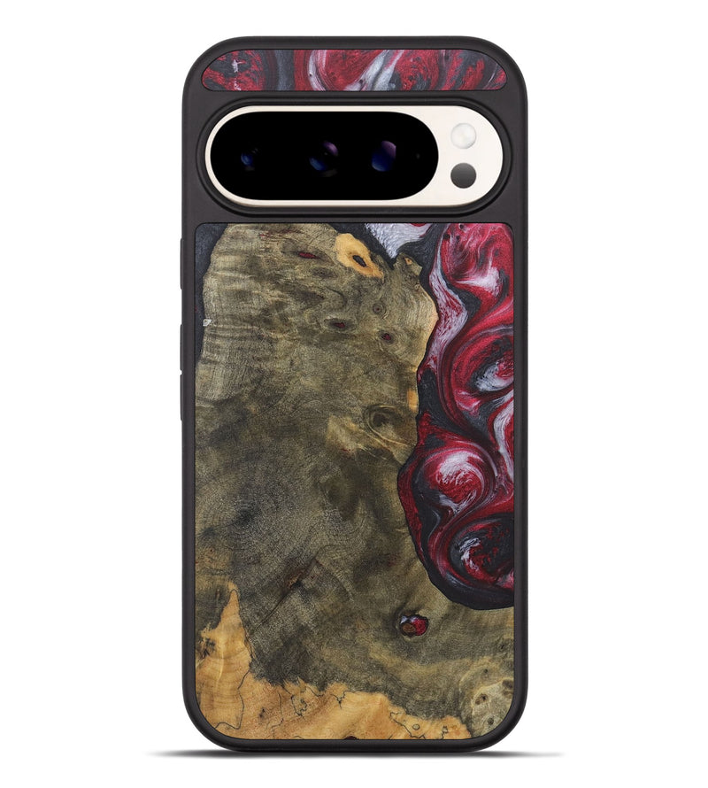 Pixel 9 Pro XL Wood Phone Case - Ivy (Red, 726865)