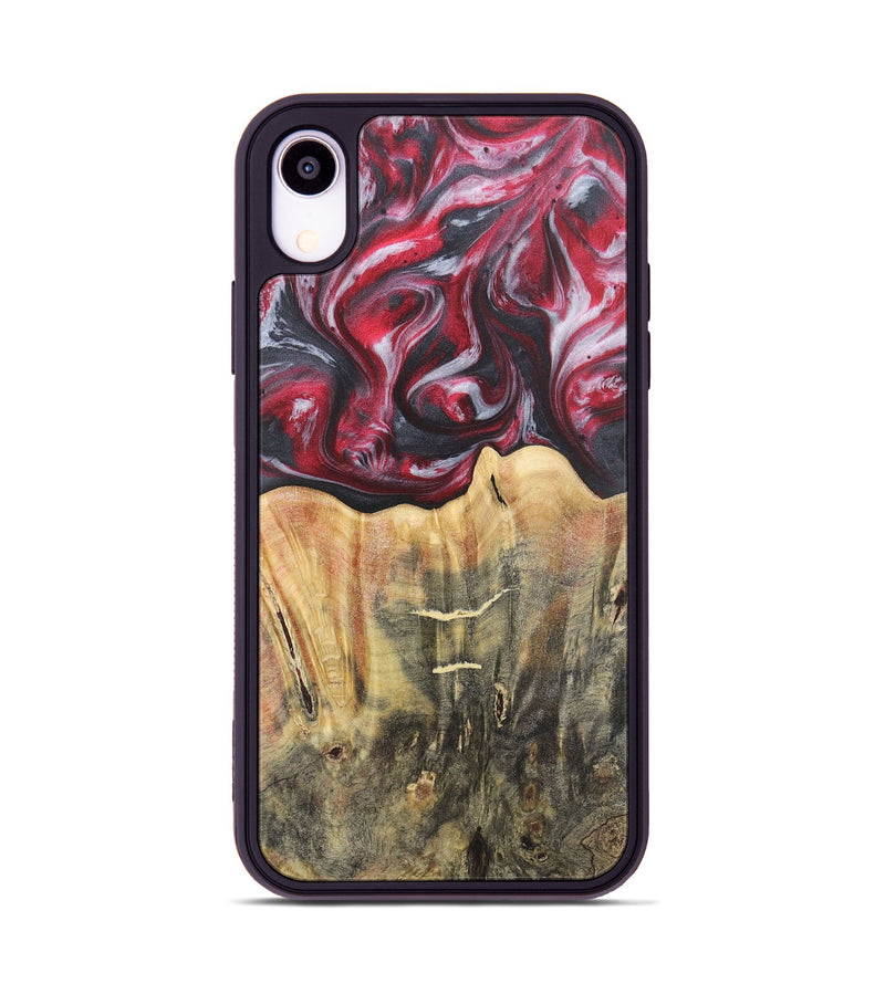 iPhone Xr Wood Phone Case - Jodi (Red, 726866)