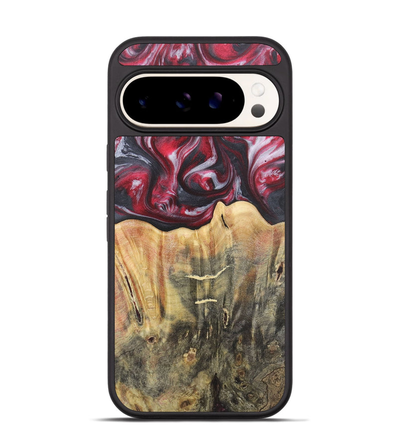 Pixel 9 Wood Phone Case - Jodi (Red, 726866)