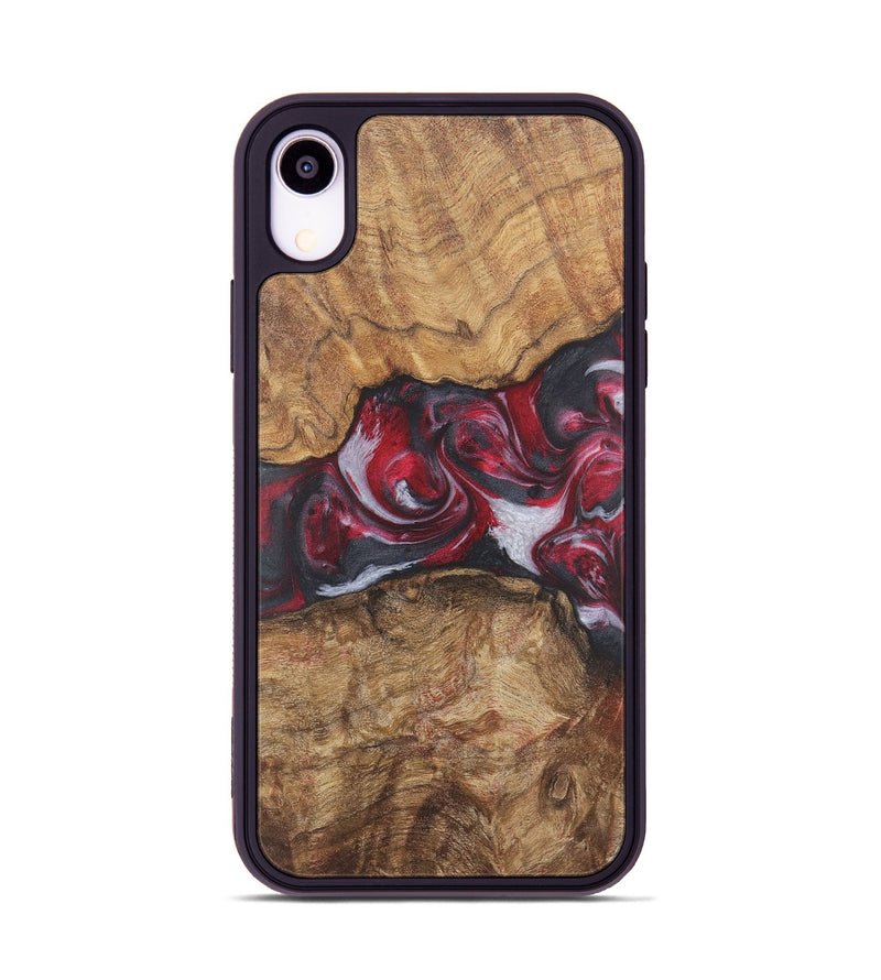 iPhone Xr Wood Phone Case - Bernadette (Red, 726867)