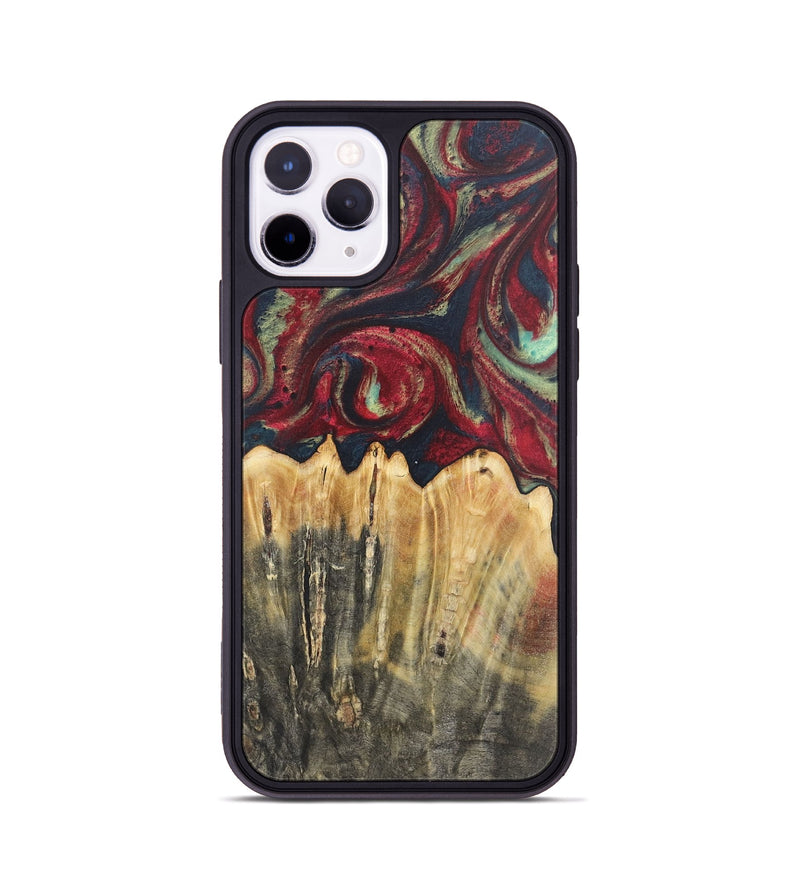 iPhone 11 Pro Wood Phone Case - Carole (Red, 726868)