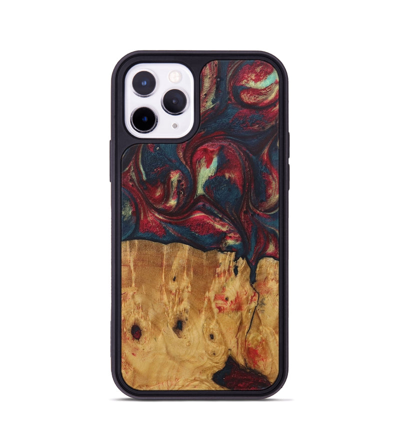 iPhone 11 Pro Wood Phone Case - Kate (Red, 726871)