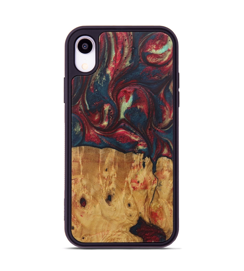 iPhone Xr Wood Phone Case - Kate (Red, 726871)