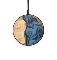 Circle Wood Wireless Charger - Tyrese (Blue, 726915)