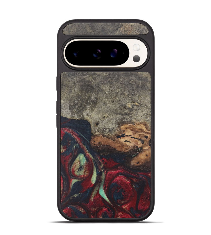 Pixel 9 Wood Phone Case - Clarke (Red, 726945)