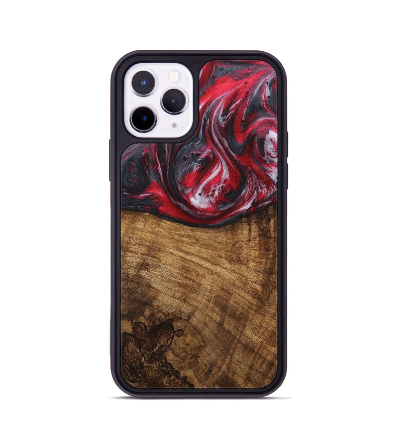 iPhone 11 Pro Wood Phone Case - Kian (Red, 726952)