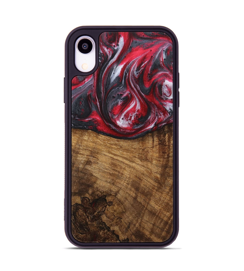 iPhone Xr Wood Phone Case - Kian (Red, 726952)