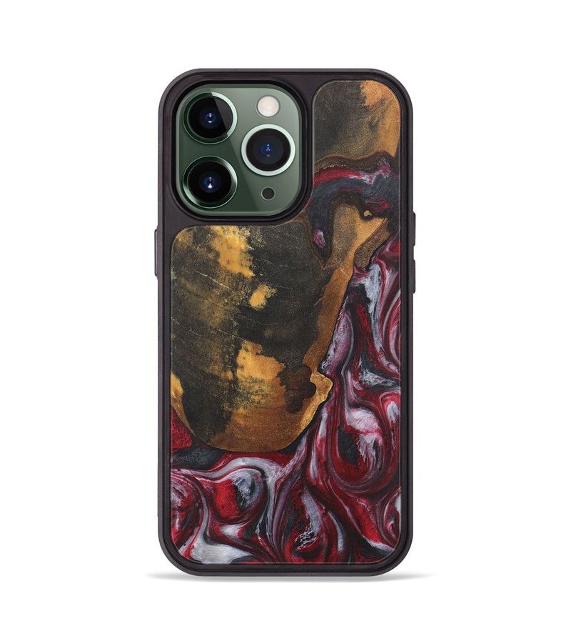 iPhone 13 Pro Wood Phone Case - Jolene (Red, 727060)