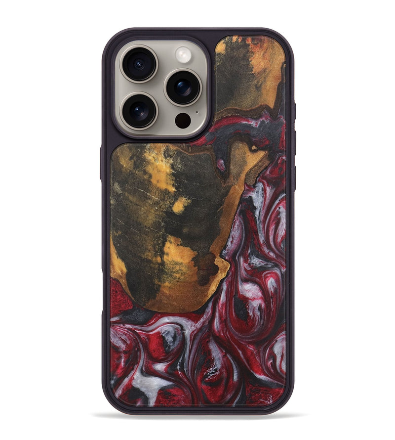 iPhone 16 Pro Max Wood Phone Case - Jolene (Red, 727060)