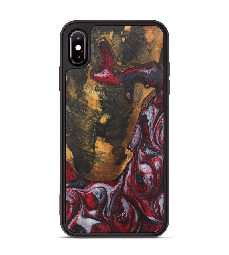 iPhone Xs Max Wood Phone Case - Jolene (Red, 727060)