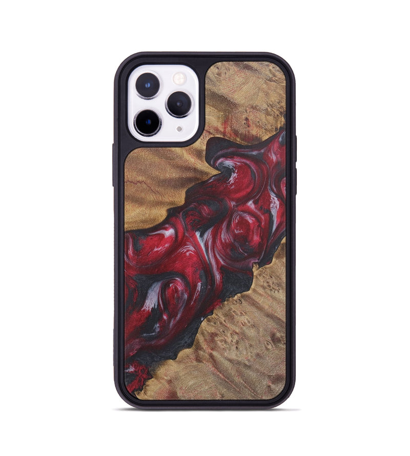 iPhone 11 Pro Wood Phone Case - Erby (Red, 727061)