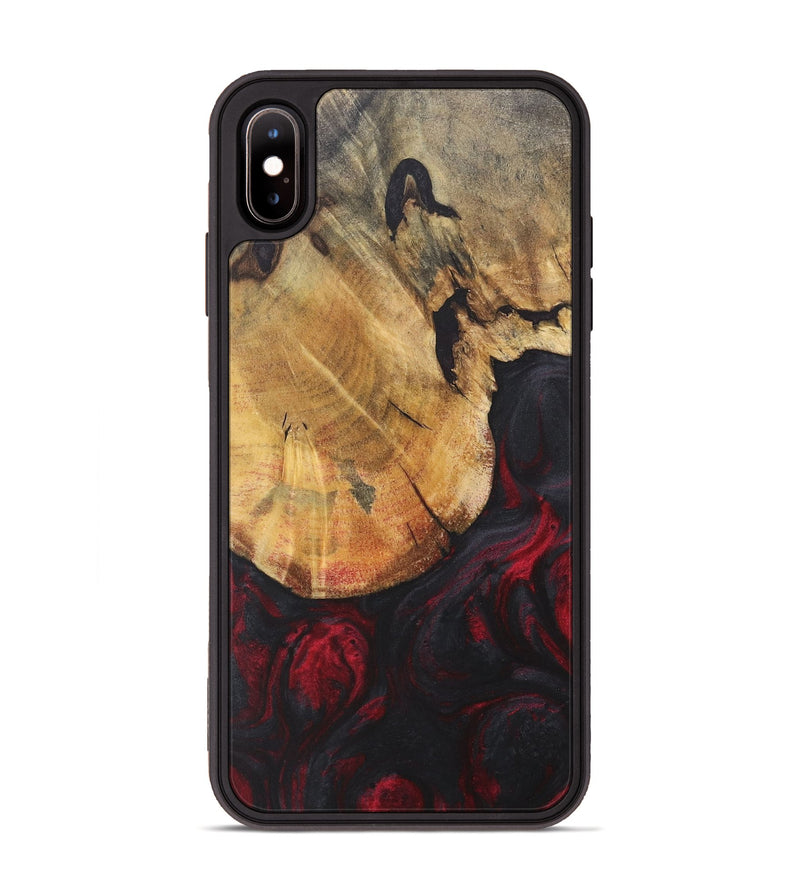 iPhone Xs Max Wood Phone Case - Hettie (Red, 727065)