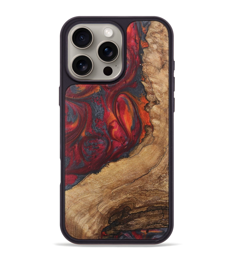 iPhone 16 Pro Max Wood Phone Case - Sohayla (Red, 727068)