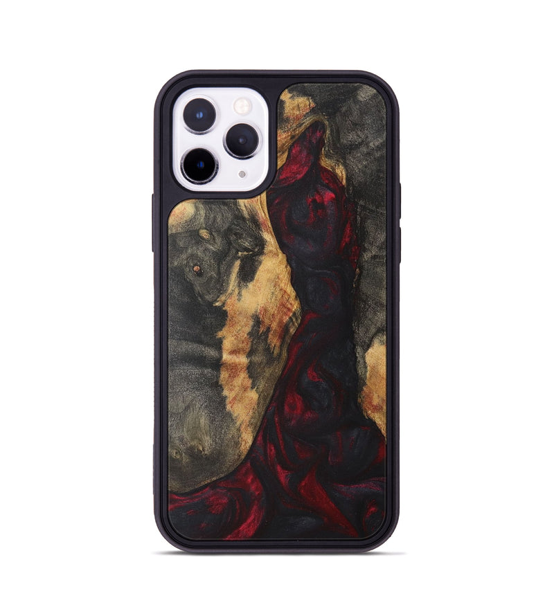 iPhone 11 Pro Wood Phone Case - Mati (Red, 727070)